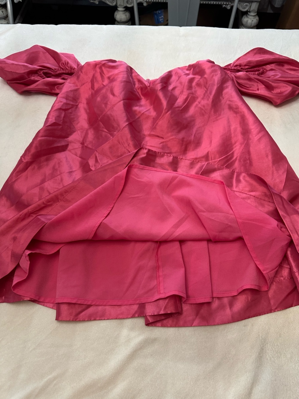 Anthropologie if by sea pink Off The Shoulder barbiecore Dress 38218 - Picture 6 of 12